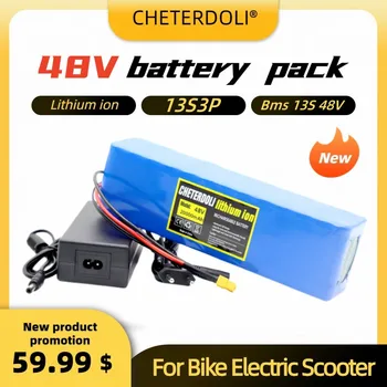 48V 20Ah 1000w 13S3P XT60 48V Lithium Ion Battery Pack 20000mAh עבור בגודל 54.6 v E-bike אופניים חשמליות קורקינט עם עב 