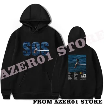 SZA האלבום החדש SOS הסחורה חורף קפוצ ' ונים גברים/נשים מעטה מתוק אופנת רחוב שרוול ארוך זמר החולצה
