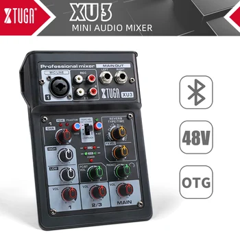 XTUGA XU3 מקצועי לפצל את הקלטת המסלול אודיו ממשק כרטיס קול עם ניטור לאולפן להקליט את המחשב בהזרמה בשידור חי