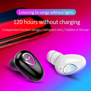YX01 Wireless אוזניות ספורט Earbud בלתי נראה ב-Bluetooth תואם אוזניות אוזניות סטריאו BLE4.1 לחיצוני