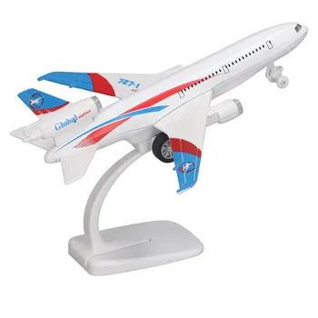 מטוסים מודל צעצועי כיף סאונד אפקטים של אור הדמיה סגסוגת מגניב לסגת תפקוד מטוס דגם עם סוגר לאוסף